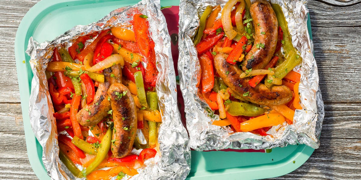Sausage and Peppers Foil Pack