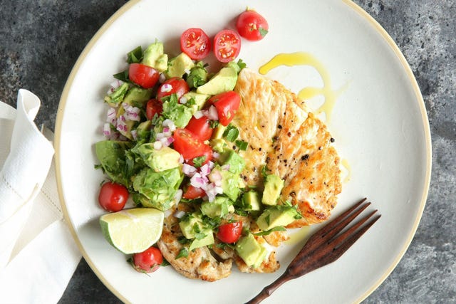 Seared Chicken with Avocado Salsa Recipe