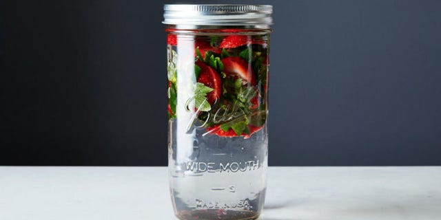 Strawberry Tops Jar