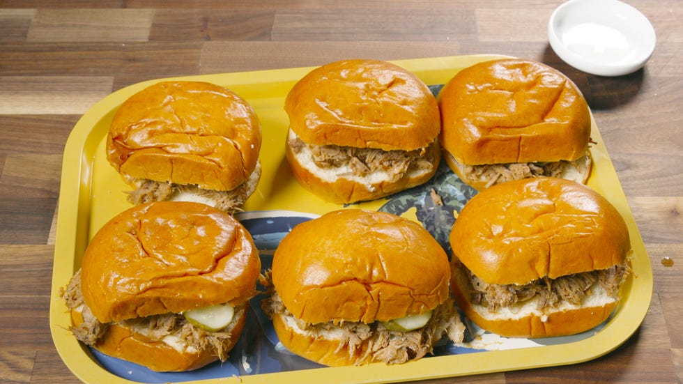 Root Beer Pulled Pork On Tray