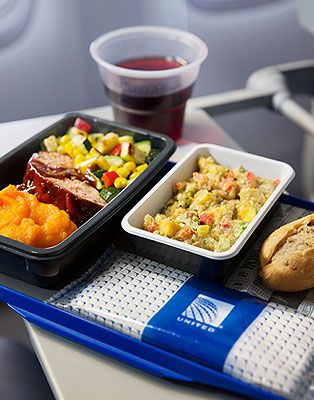 United Airlines food