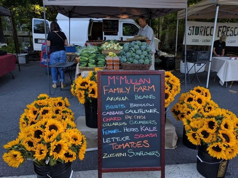 Local food, Public space, Market, Sunflower, Flower, Yellow, Human settlement, Stall, Plant, Selling, 
