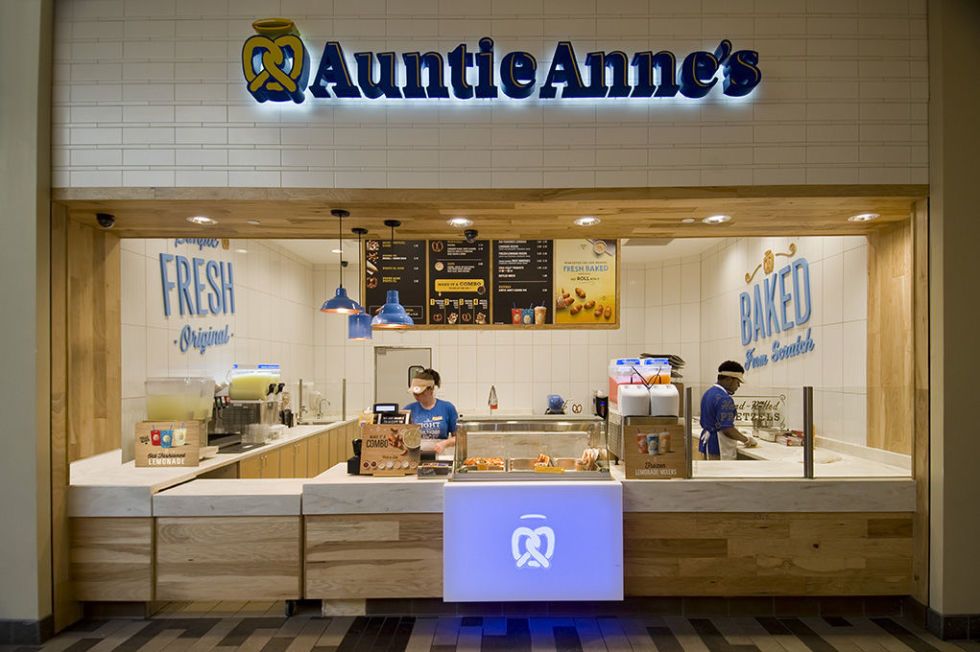 Auntie Anne's store redesign