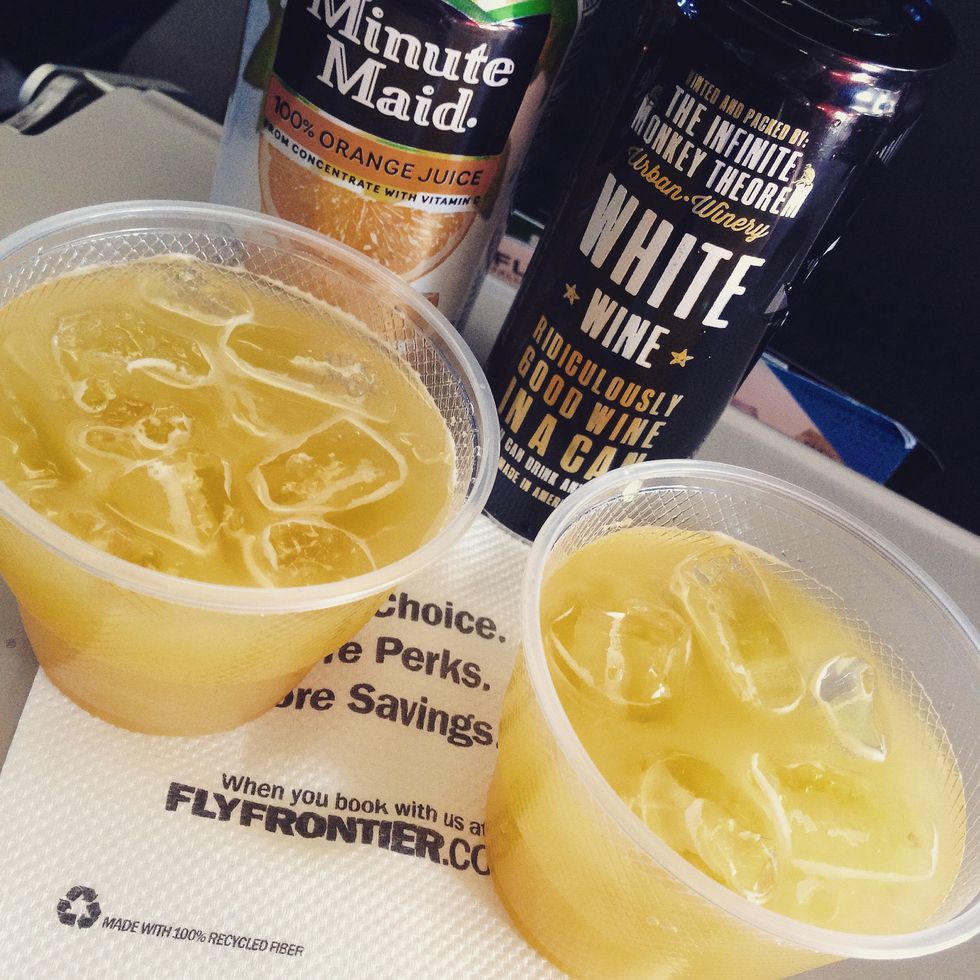 Frontier Airlines drinks