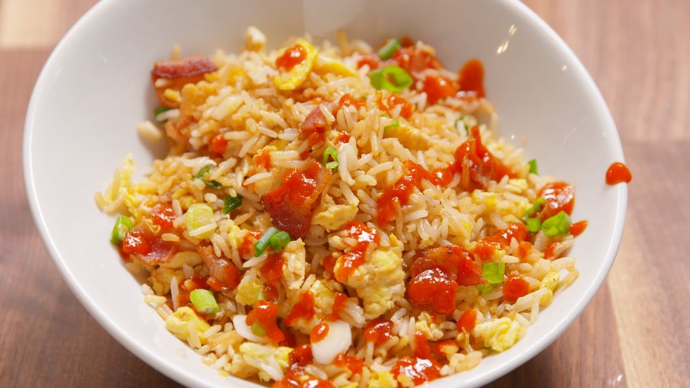 Breakfast Fried Rice - Bacon Fried Rice Recipe