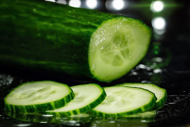 Green, Food, Whole food, Vegetable, Ingredient, Produce, Natural foods, Vegan nutrition, Cucumber, Plate, 