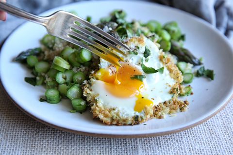 asparagus quinoa with fried egg recipe