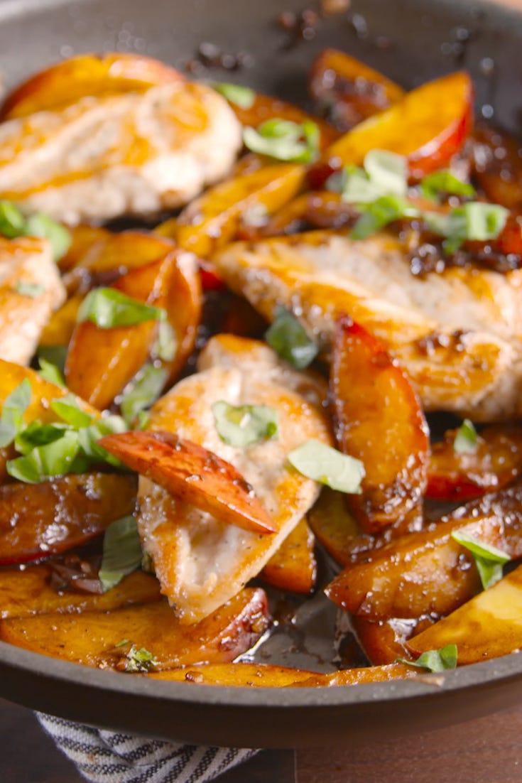 Balsamic Peach Chicken Pinterest