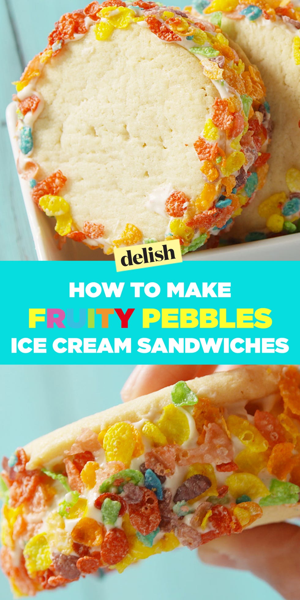 Fruity Pebbles Ice Cream Sandwiches Pinterest