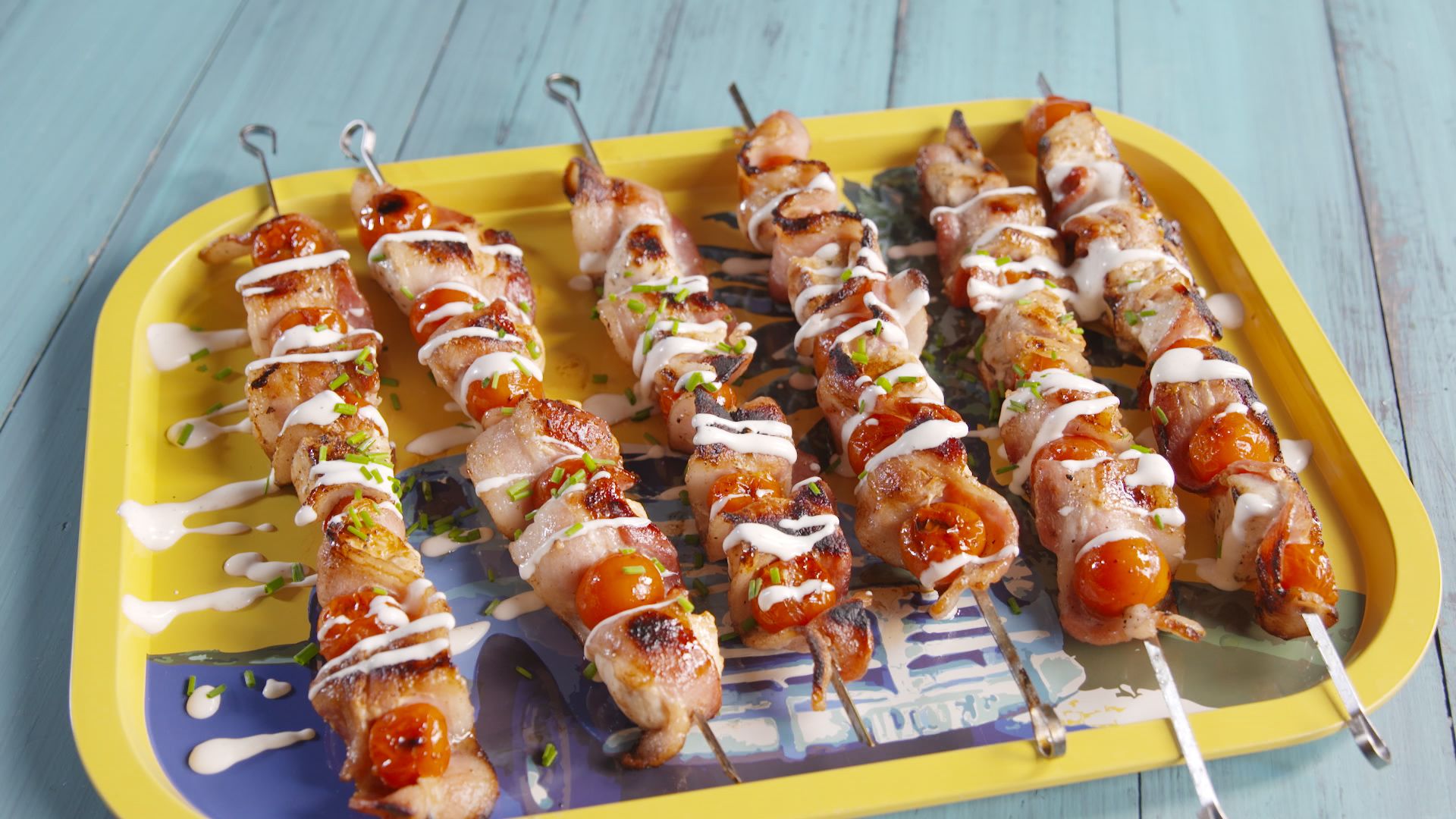 Chicken, Bacon, Ranch Skewers image