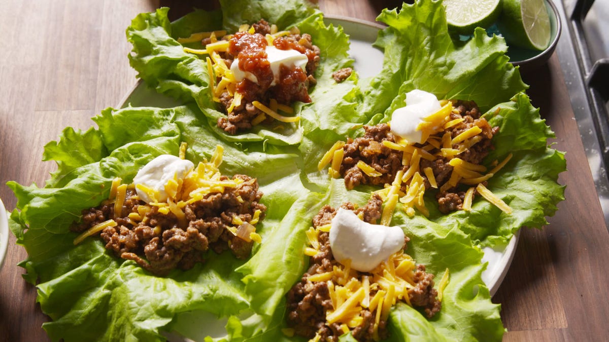Video player poster image preview for Taco Lettuce Wraps