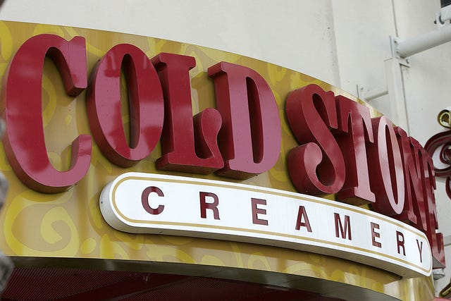 Cold Stone Creamery Sign