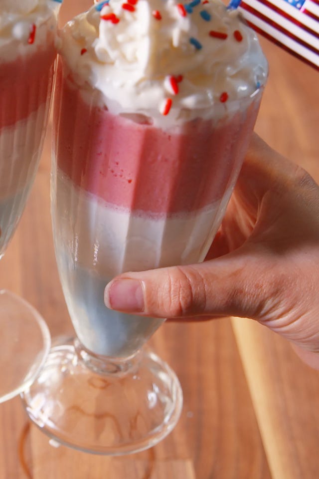 delish red white boozy shakes