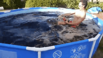 pool filled with coke