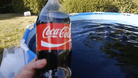 drone ice cocacola mentos