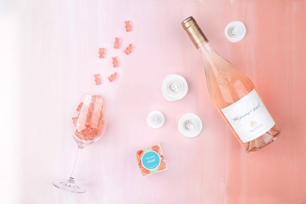 Pink, Product, Beauty, Drink, Peach, Champagne, Wine, Nail, Glass bottle, Wine cocktail, 