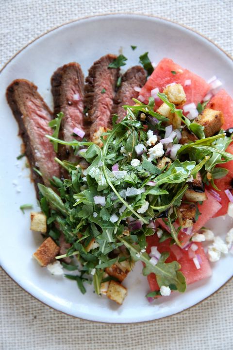 Flank Steak with Watermelon Salad Recipe