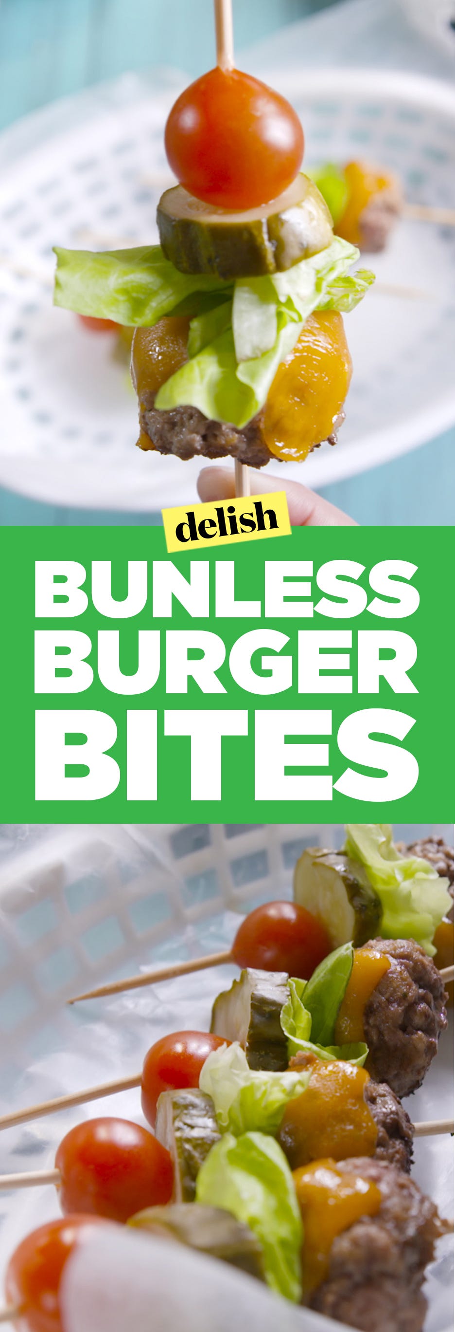 Bunless Burger Bites Pinterest