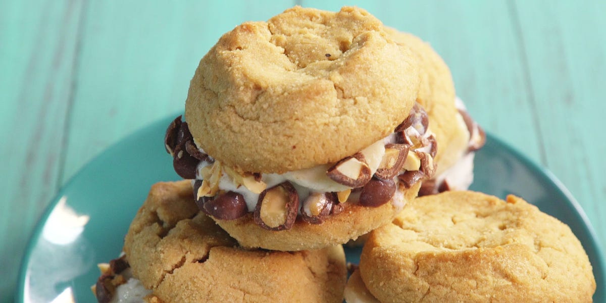 Funky Monkey Ice Cream Sandwiches
