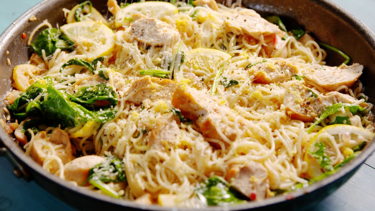 Video player poster image preview for This Lemon Butter Chicken Pasta Is Your New Go-To Weeknight Meal