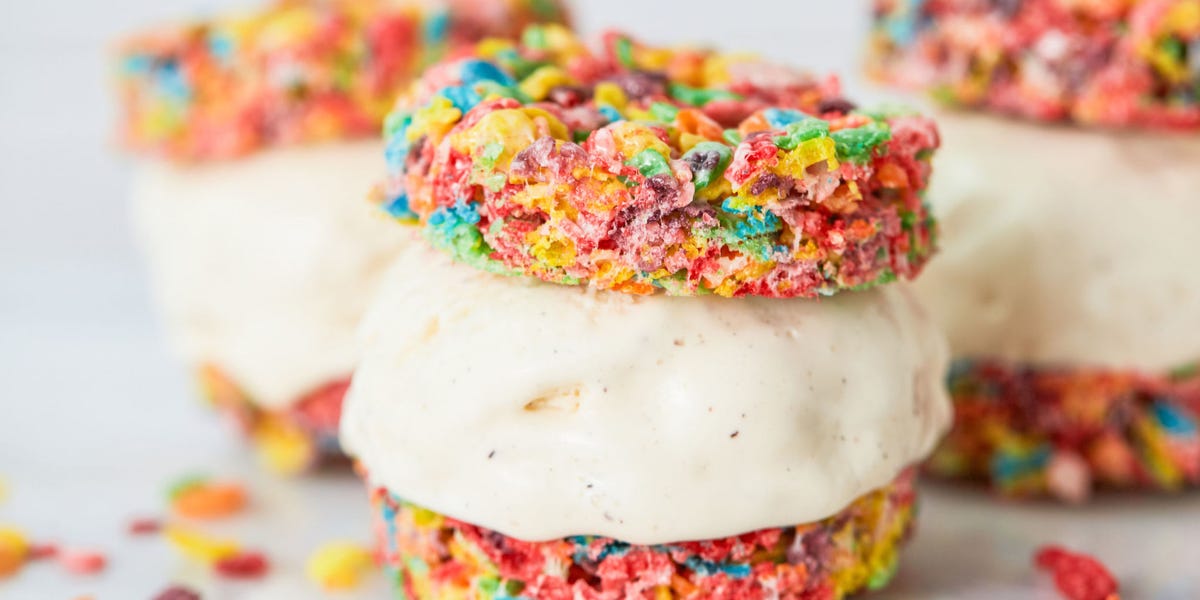 Fruity Pebbles Ice Cream Treats