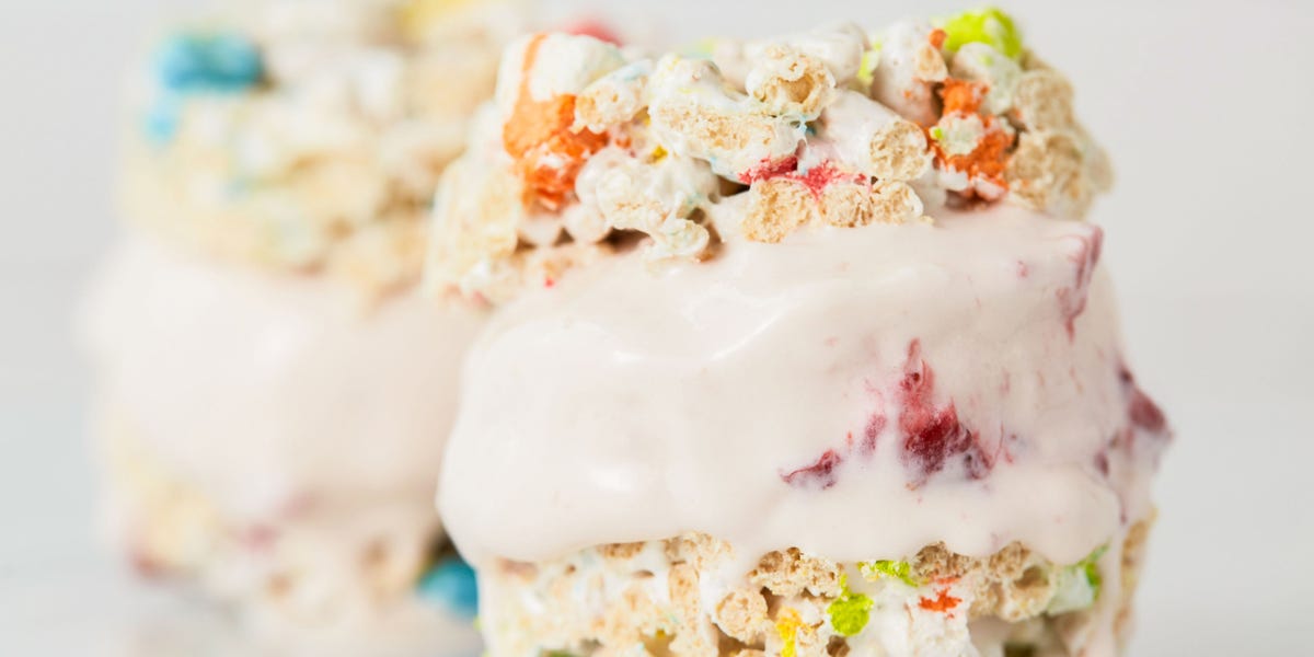 Lucky Charms Ice Cream Sandwiches