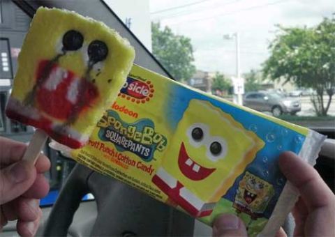 spongebob squarepants popsicle