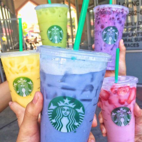 Here's How to Accurately Order Starbucks' Rainbow Drinks - Delish.com