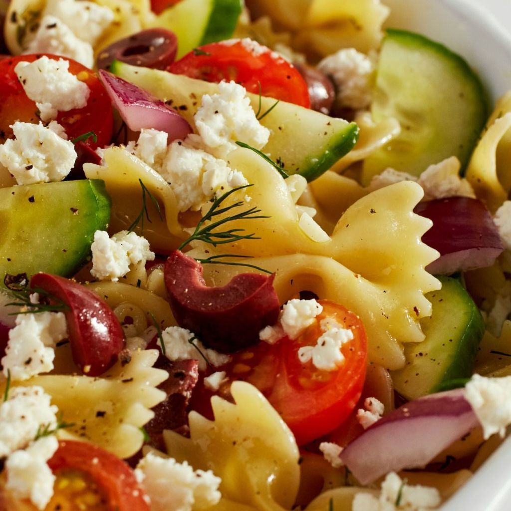 Greek Pasta Salad Is A Healthy Mediterranean Dream