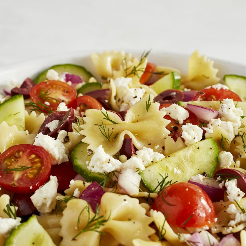 Best Greek Pasta Salad Recipe - How To Make Greek Pasta Salad