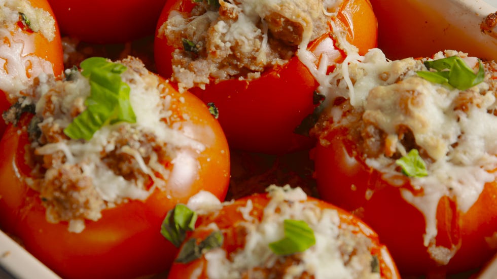 cheesy stuffed tomatoes