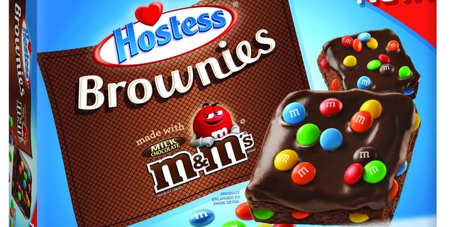 REVIEW: Hostess Brownies made with Milk Chocolate M&M's - The