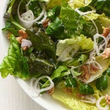 Spring Salad with Mint, Walnuts, and Parmesan Recipe - WomansDay