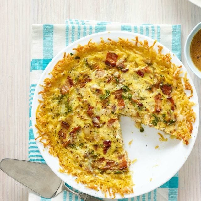 Quiche Lorraine with Hash Brown Crust Recipe