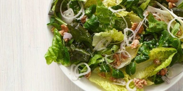 Spring Salad with Mint, Walnuts, and Parmesan Recipe - WomansDay Spring Salad with Mint, Walnuts, and Parmesan Recipe - WomansDay
