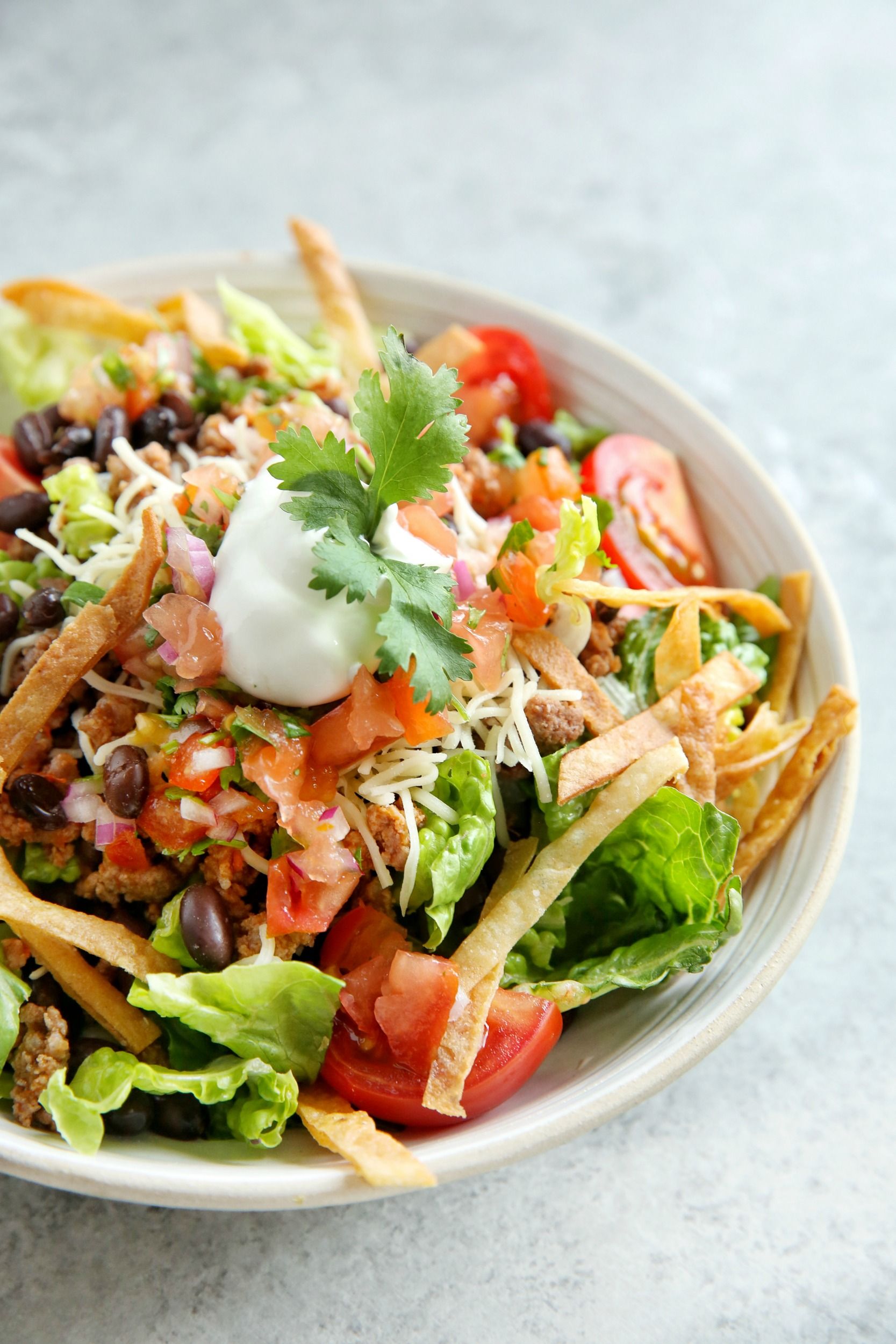 Easy Beef Taco Salad Recipe How To Make Taco Salad