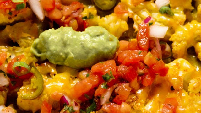 Video player poster image preview for Low-carb cauliflower nachos
