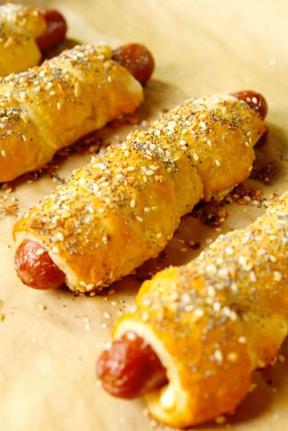 How to Make Everything Bagel Dogs - Delish.com