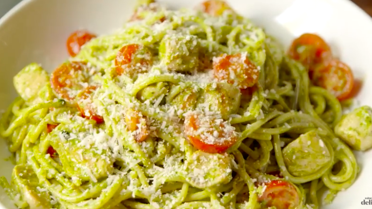 preview for Creamy Pesto Spaghetti