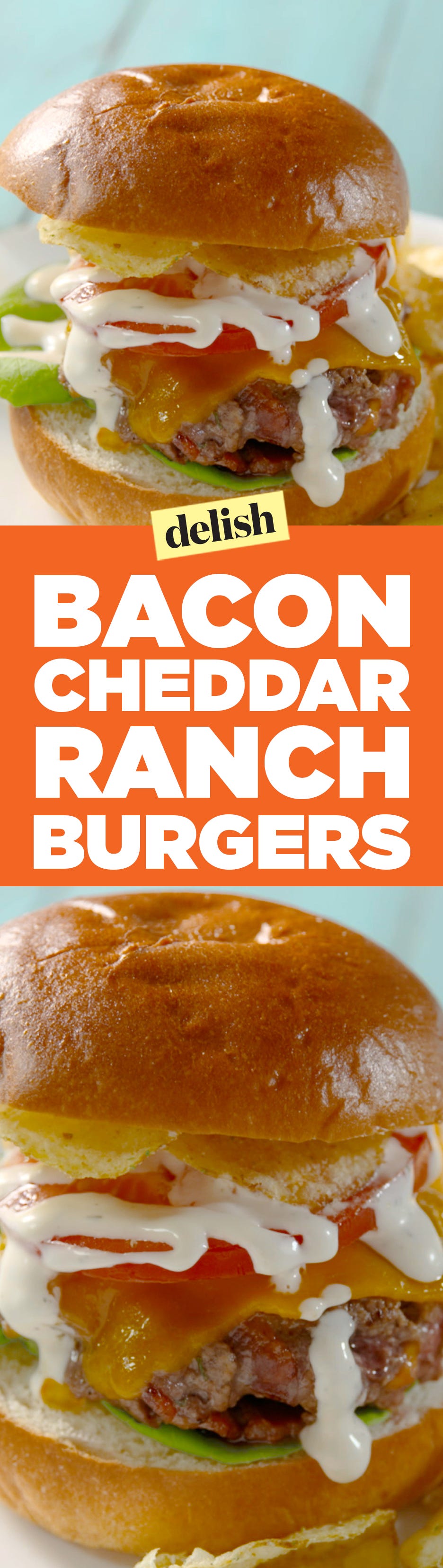 Bacon Cheddar Ranch Burgers Pin
