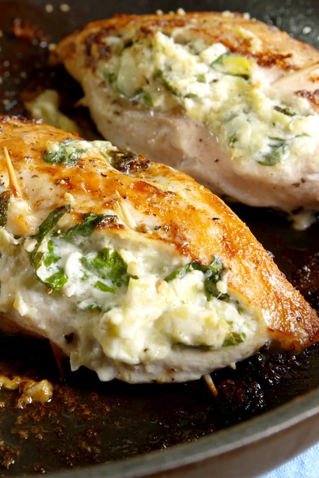 You Need to Start Stuffing Chicken with Spinach-Artichoke Dip Immediately