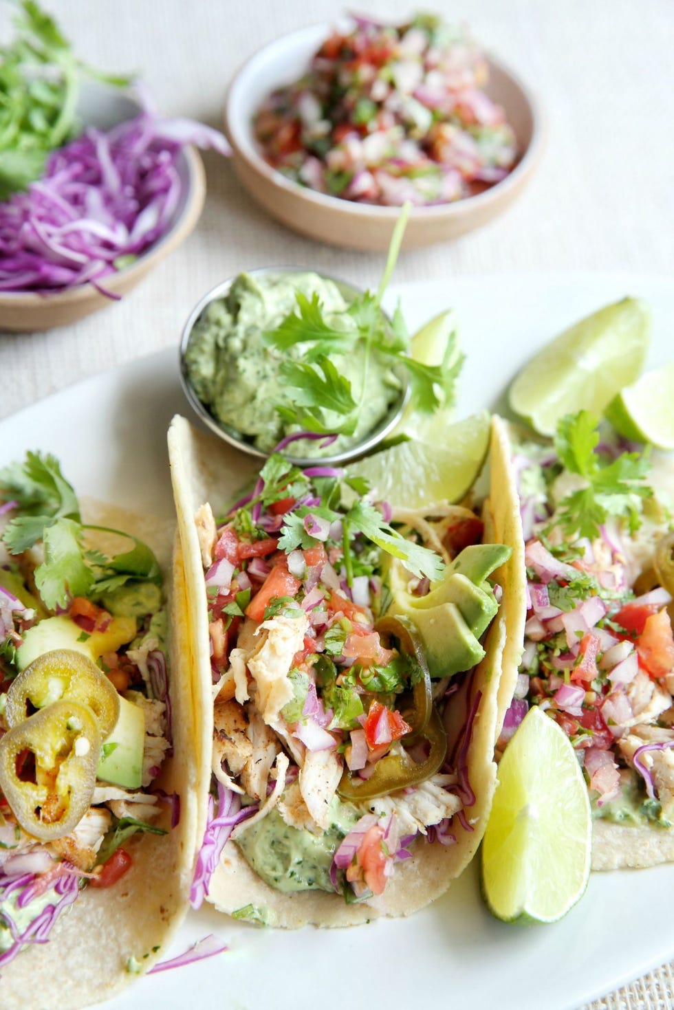 Grilled Chicken Tacos with Avocado Crema Recipe