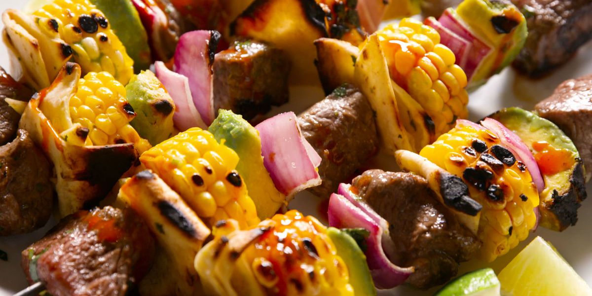 Steak Tacos on a Stick - Steak Taco Skewers