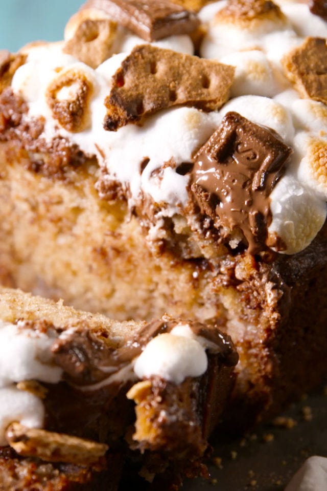 s'mores banana bread vertical