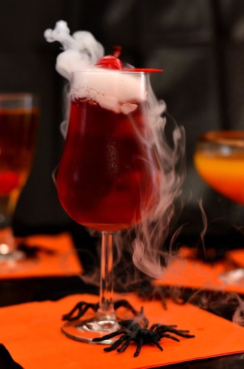 8 Easy Dry Ice Drinks - Cocktails with Dry Ice for Halloween—Delish.com