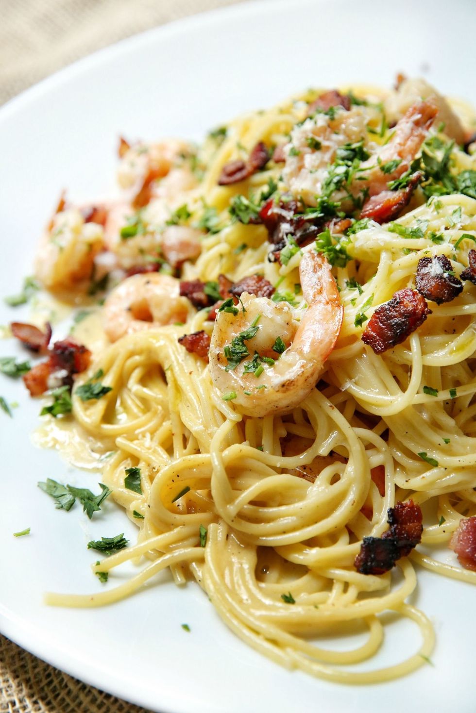 Best Shrimp Spaghetti Carbonara Recipe - Delish.com