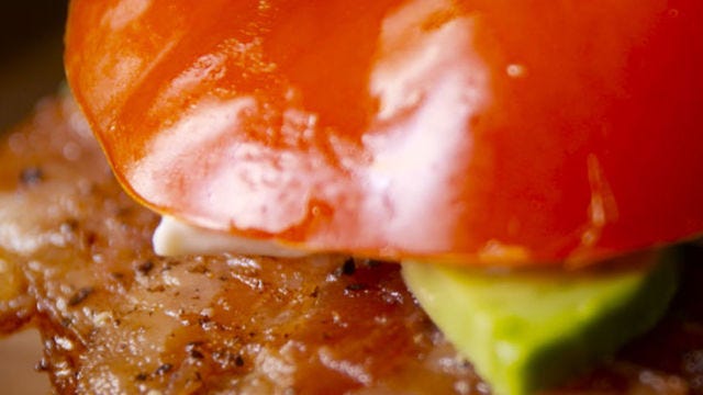 Video player poster image preview for Tomato Bun BLT