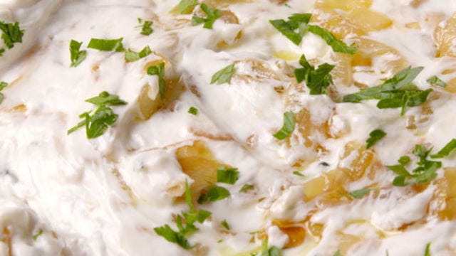 Video player poster image preview for Greek Yogurt Onion Dip