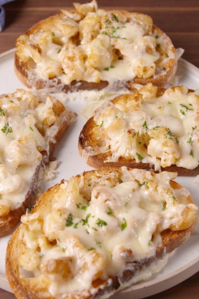 Cheesy Cauli Toast vertical