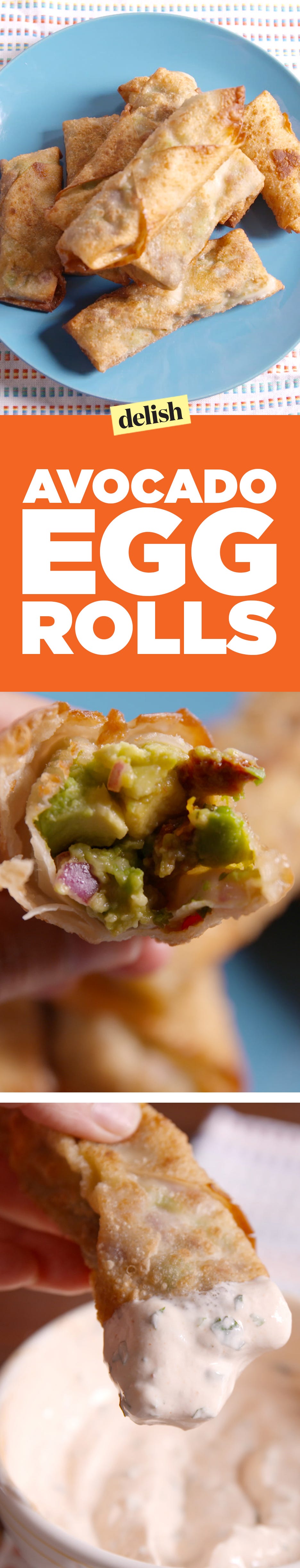 Avocado Egg Rolls Pinterest